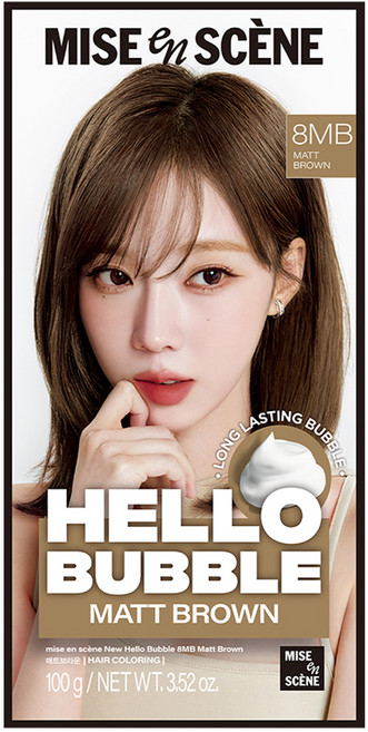 미쟝센 헬로 버블 염색제, 8MB매트브라운, 1개