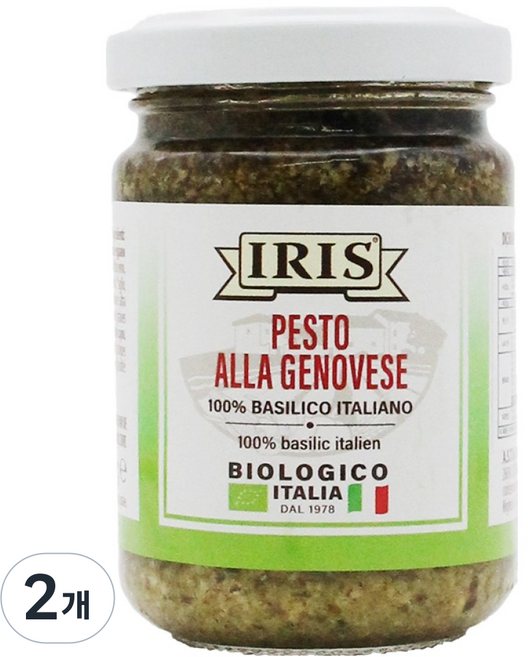 義大利 IRIS 有機熱那亞羅勒青醬, 130g, 2個