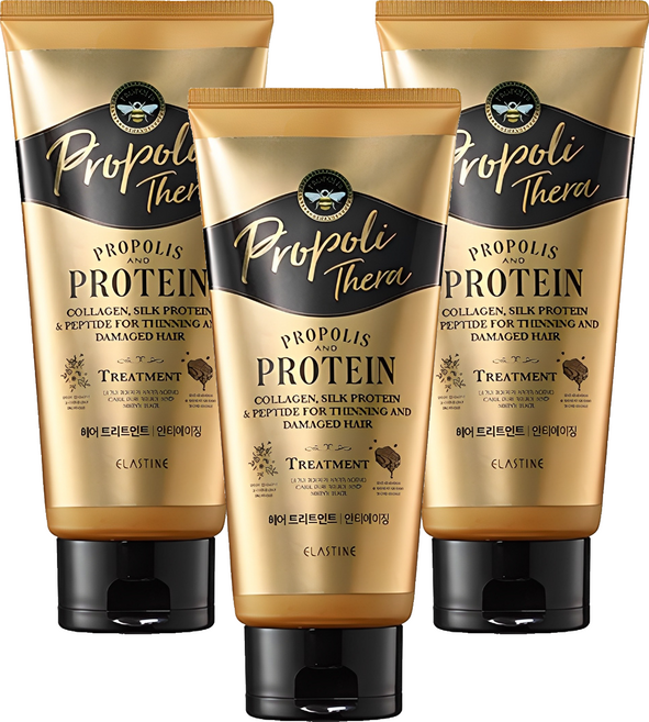 엘라스틴 프로폴리테라 손상 모발용 헤어트리트먼트, 300ml, 3개