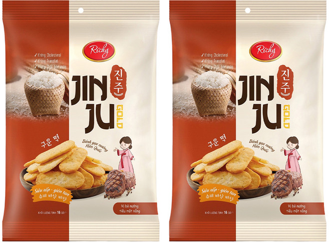 Richy 富裕米果 鹽烤風味, 134.4g, 2袋