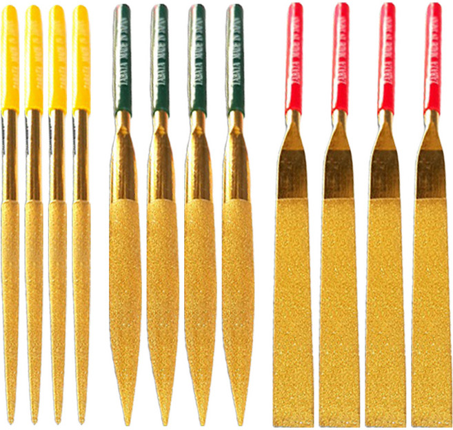 타바타툴 다이아몬드 야스리 180mm 3종 공구 세트 TD-1803, 4세트