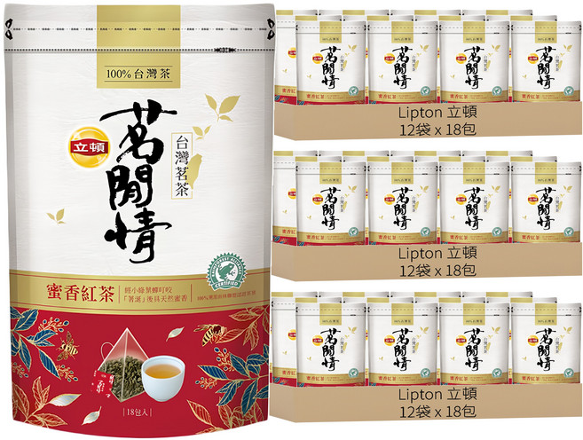 Lipton 立頓 茗閒情 蜜香紅茶, 2.8g, 18包, 36袋