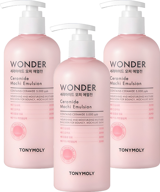 토니모리 원더 세라마이드 모찌 에멀전, 300ml, 3개