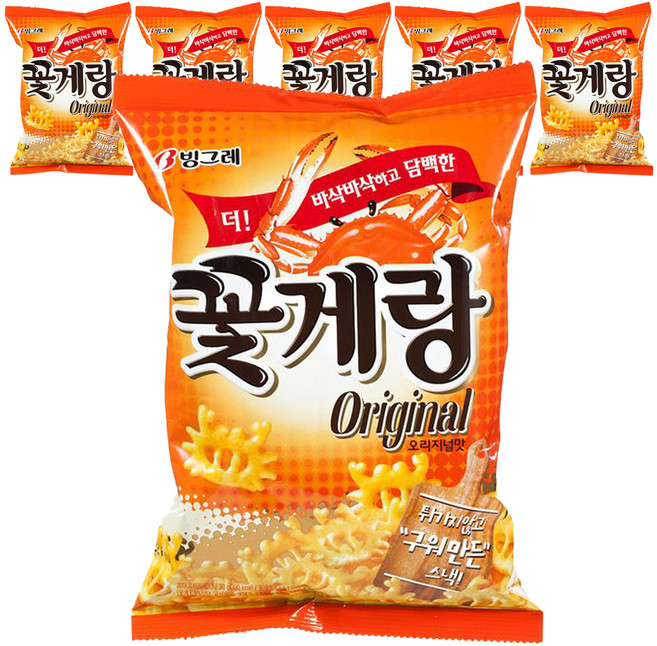 Binggrae Original蟹味餅乾, 70g, 6包