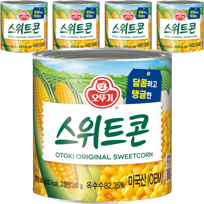 오뚜기 스위트콘 통조림, 340g, 5개