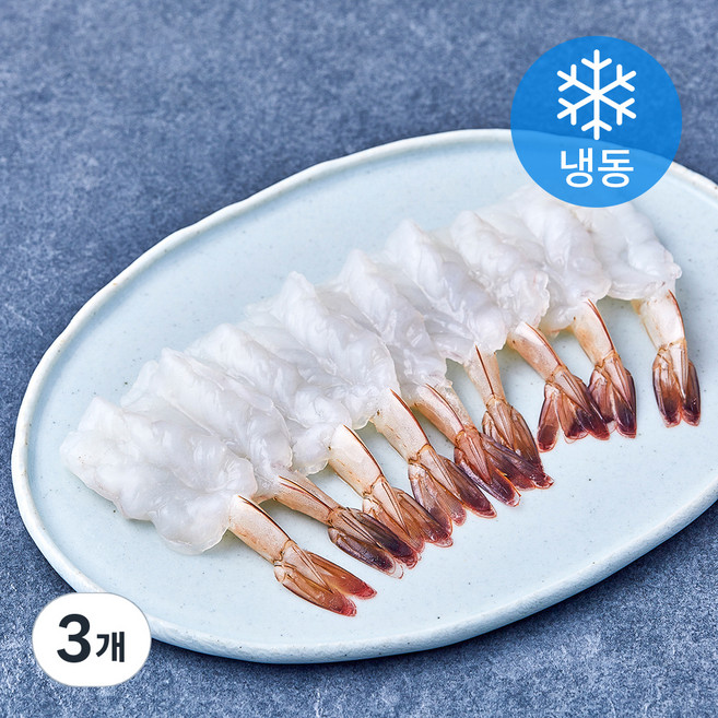 백미새우 초밥용 (냉동), 3개, 240g(20미)