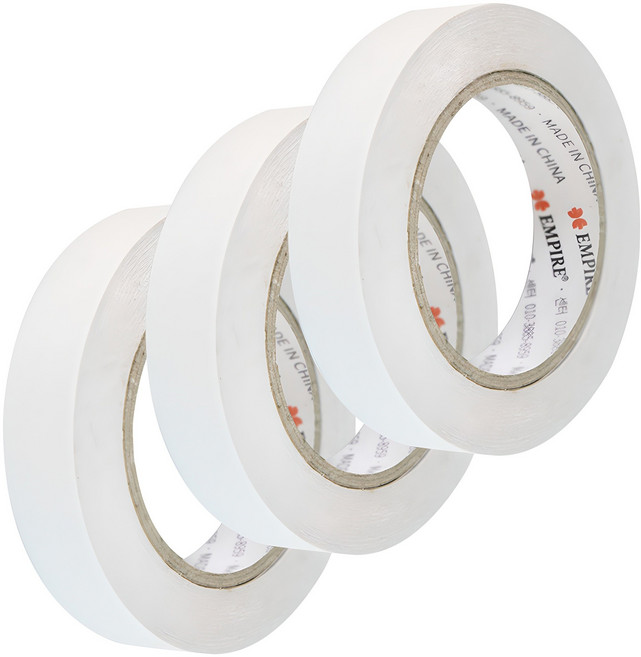 엠파이어 양면테이프 24mm x 30m, 화이트반투명, 3개