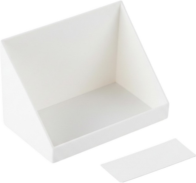 벨로나이트 무타공 부착형 멀티 선반 보관함 12 x 8 x 8.5 cm, 화이트, 1개