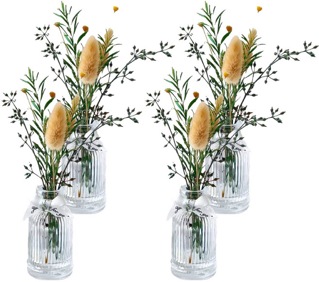 SC優選 植物精油 ins北歐乾燥花無火香薰擺飾 純真芷子花 50ml, 4瓶