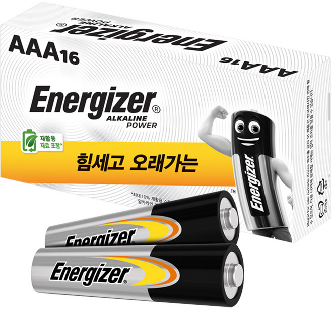 에너자이저 알카라인 AAA 건전지, 16개입, 1개