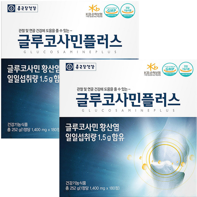 종근당건강 글루코사민 플러스, 180정, 2개
