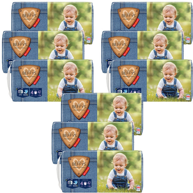 BEFFYS 貝碧思 Motion Fit褲型尿布, 大號 (L), 378張