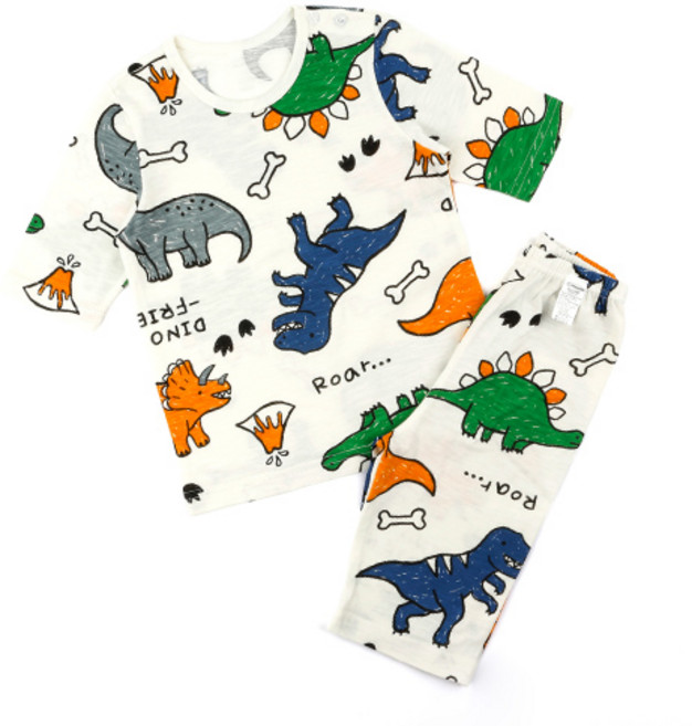 Maykids 男童款恐龍7分袖家居服套裝