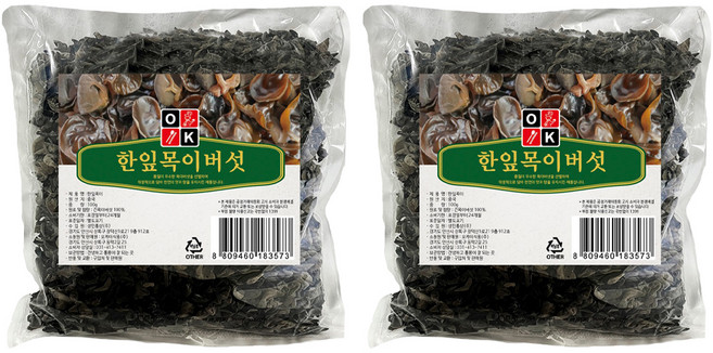 OKFOOD 乾單片木耳, 100g, 2個