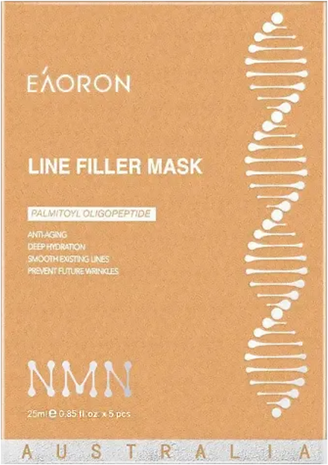 EAORON 撫平細紋面膜 金色, 5片, 1盒