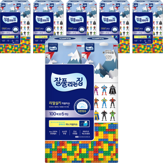 잘풀리는집 천연펄프 미용티슈 2겹, 100매입, 36개