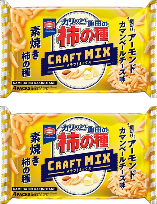 龜田製菓 煙燻味柿種米果 4個裝, 2個, 70g