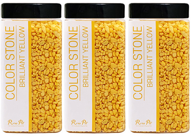 로라펫 컬러스톤 750g, 브릴리언트옐로우, 3개