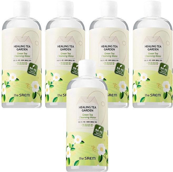 더샘 힐링 티 가든 그린티 클렌징 워터, 500ml, 5개