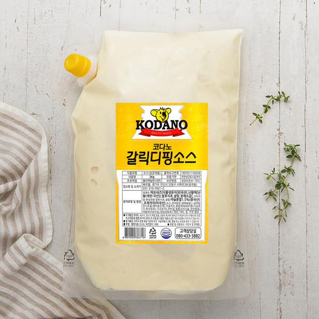 코다노 갈릭디핑 소스, 2kg, 1개