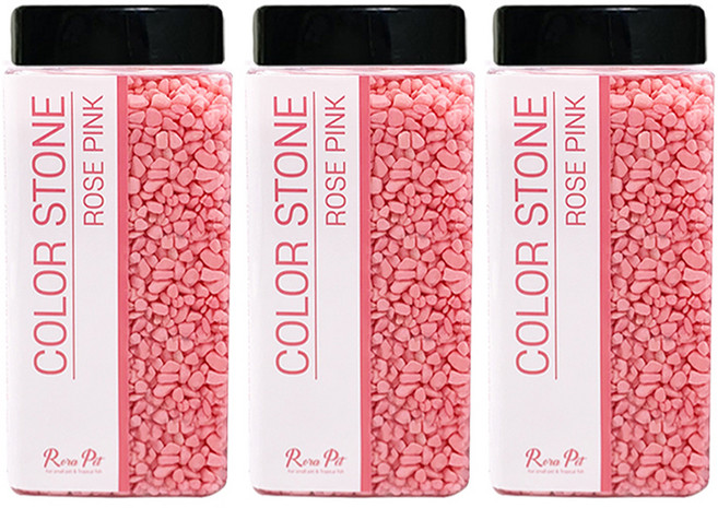 로라펫 컬러스톤 750g, 로즈핑크, 3개