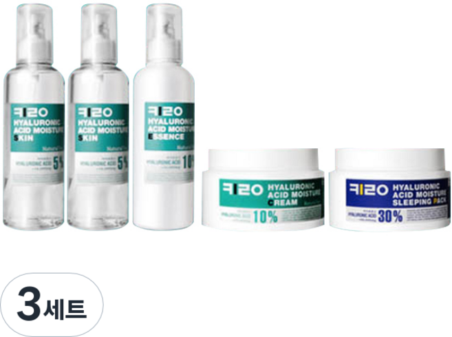 키로코스 내추럴수 기초화장품 200g 5종 세트, 3세트