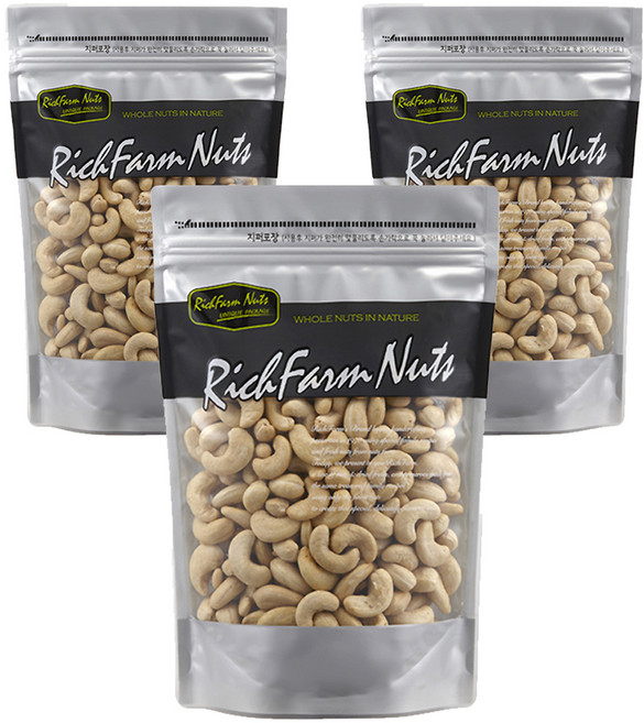 리치팜너트 볶음 캐슈넛, 440g, 3개
