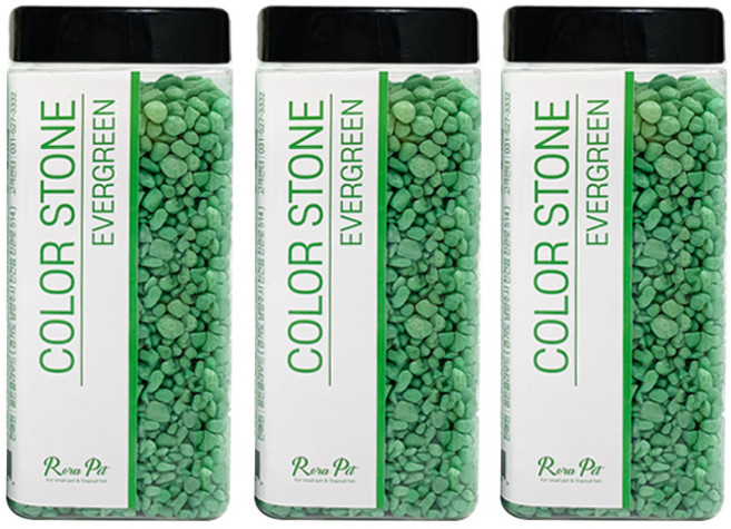 로라펫 컬러스톤 750g, 에버그린, 3개