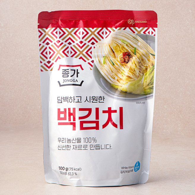 종가 백김치, 500g, 1개