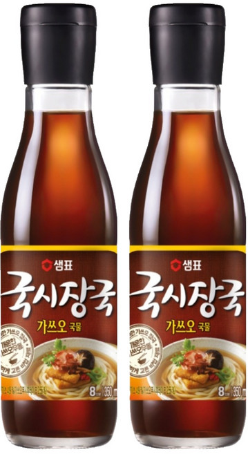 샘표 국시장국 가쓰오국물, 350ml, 2개