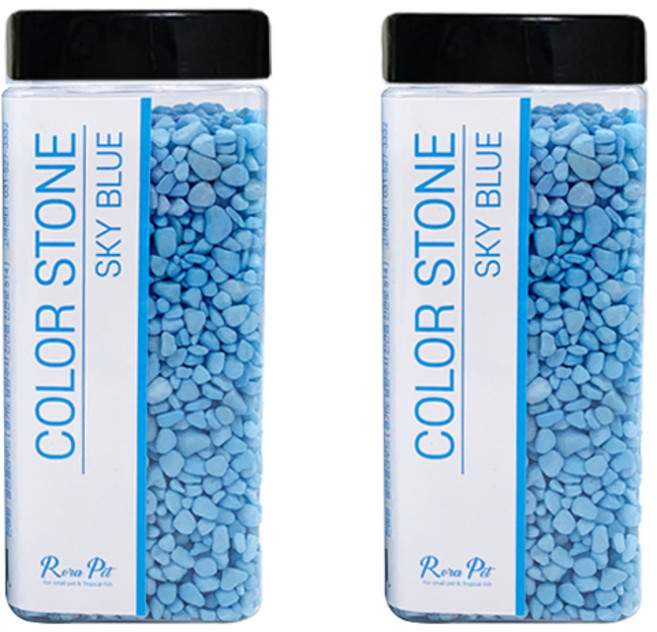 로라펫 컬러스톤 750g, 스카이블루, 2개