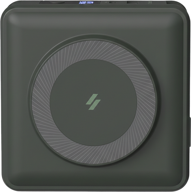 ADAM elements 亞果元素 GRAVITY X5 五合一 萬用行動電源 15000mAh USB-C + Lightning線, 軍綠色