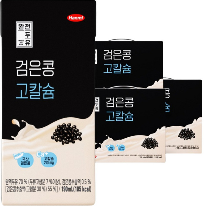 전두유 검은콩 고칼슘, 190ml, 60개