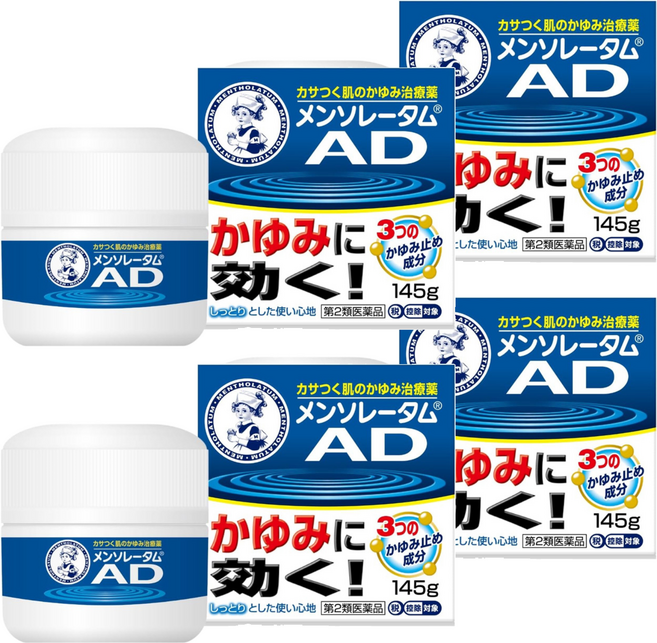 MENTHOLATUM 曼秀雷敦 日本AD滋潤乳液, 4入, 145g