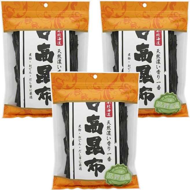 WON LAI WON 旺來旺 日本北海道日高昆布, 100g, 3包