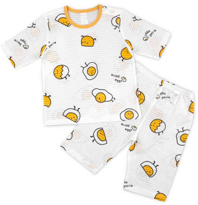 메이키즈 아동용 에그 7부 쟈가드 실내복