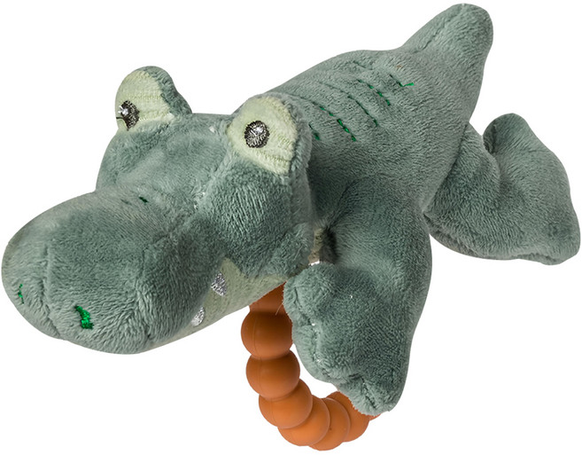 mary meyer 蜜兒 柔軟手搖鈴 鱷魚非非 0歲以上適用, 1個