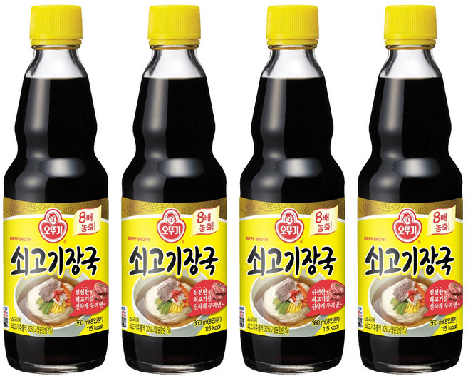 오뚜기 쇠고기장국, 4개, 360ml