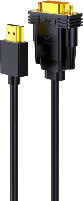 biaze 畢亞茲 HDMI轉VGA線轉換器 1080P 高清輸出 鍍金接口, 1m, 1條