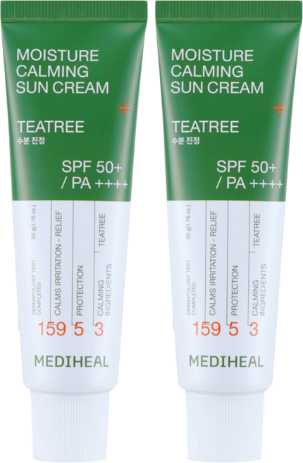 메디힐 수분 진정 선크림 SPF50+ PA++++, 50g, 2개