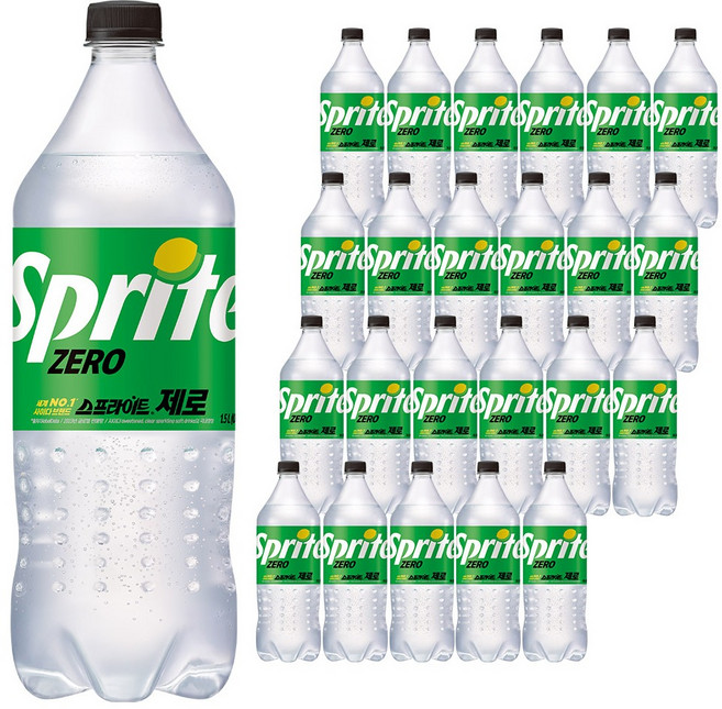 스프라이트 제로 사이다, 1.5L, 24개
