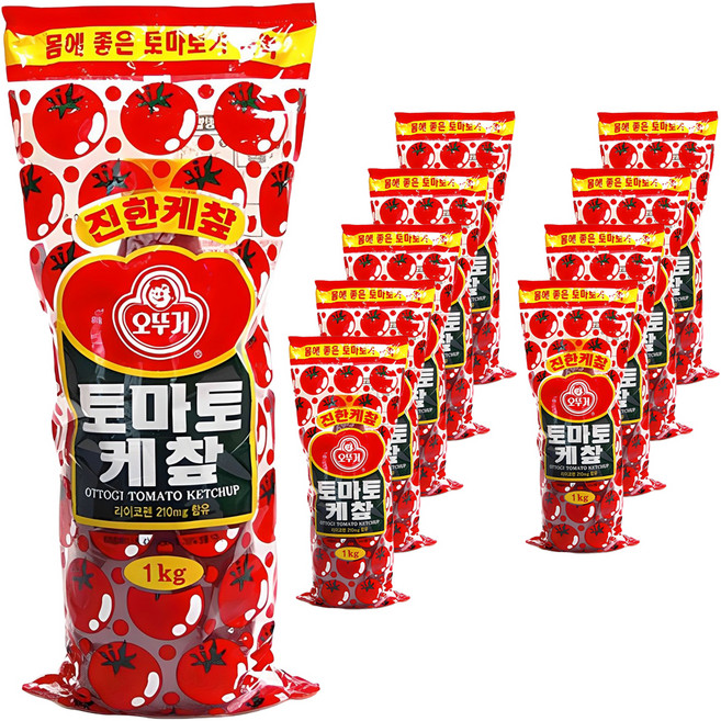 오뚜기 토마토 케챂, 1kg, 10개