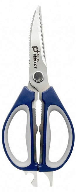 PLUS PERFECT 理想 極緻萬用可拆剪刀, 銀色 + 藍色, 1支