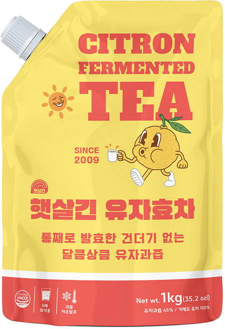 햇살긴 유자효차, 1kg, 1개, 1개입