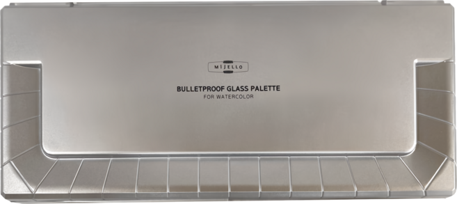 MIJELLO 美捷樂 專家用防彈玻璃調色盤36格 MWP-3036 360 x 157mm, 36格, 1個