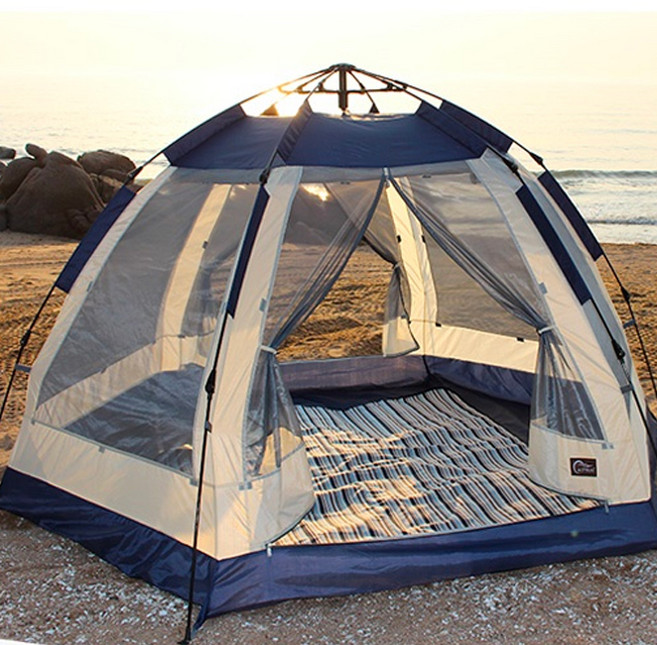 알뜨리 원터치 그늘막텐트, 네이비, 8-9인용