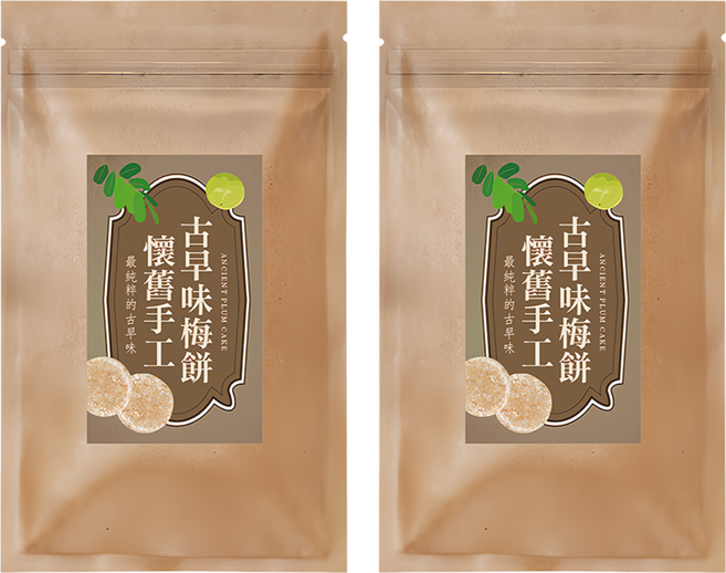 Cammie 佳美 懷舊手工古早味梅餅, 120g, 2包