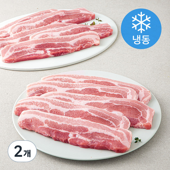 미트코리아 스페인 삼겹 11mm (냉동), 2.5kg, 2개
