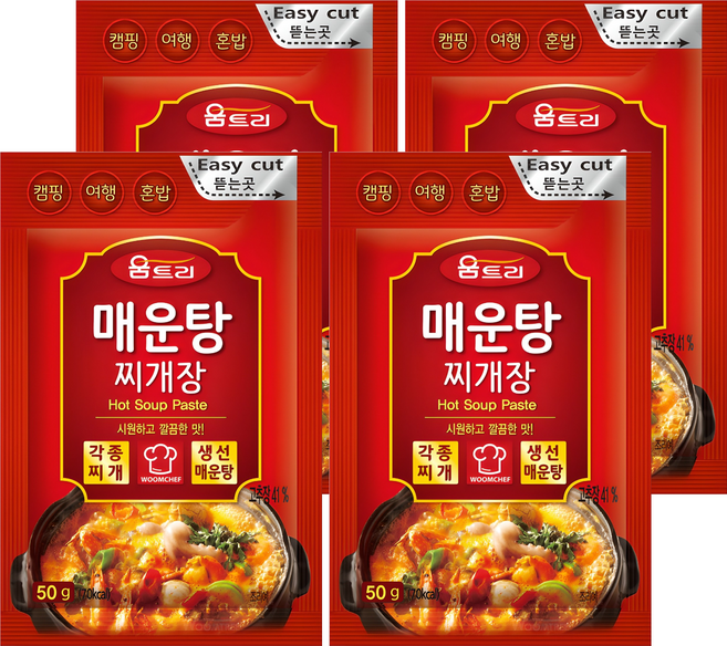 움트리 매운탕 찌개장, 50g, 4개