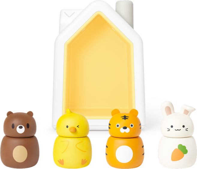 코코지 하우스 + 고미 + 뿅이 + 호당이 + 토빗 세트, 혼합색상, 1세트